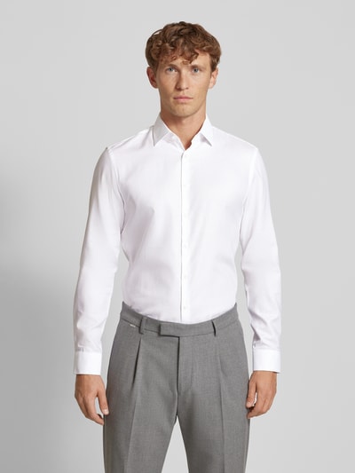 Jake*s Slim Fit Business-Hemd mit Kentkragen Weiss 4