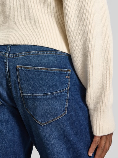 Brax Straight Leg Jeans im 5-Pocket-Design Modell 'Cadiz' Dunkelblau Melange 3
