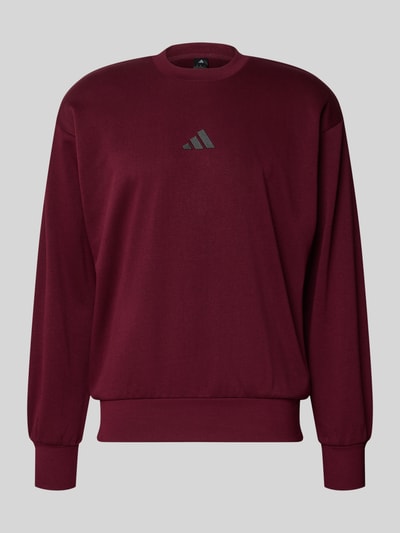 adidas Sportswear Sweatshirt mit Logo-Print Dunkelrot 1