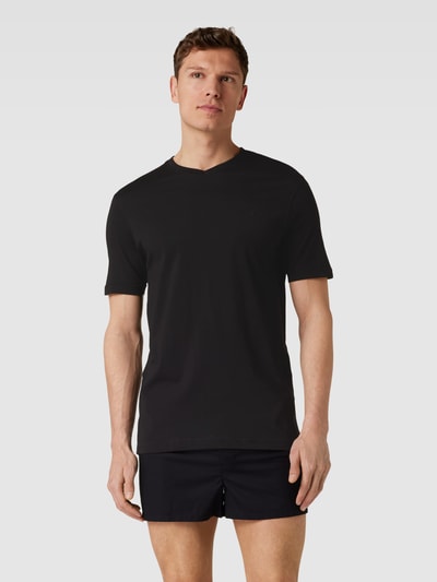 HECHTER PARIS T-shirt met V-hals Zwart - 1