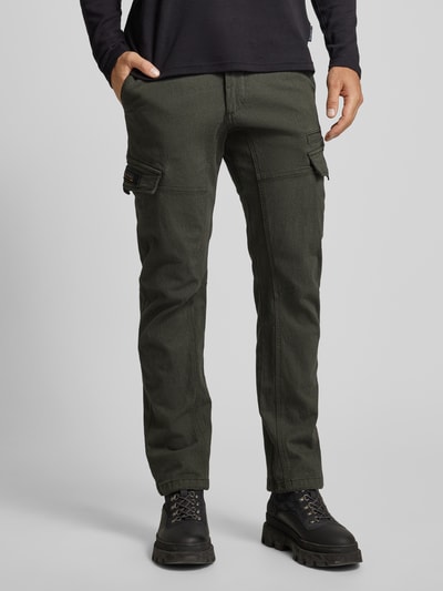 camel active Slim Fit Cargohose mit Eingrifftaschen Oliv 4