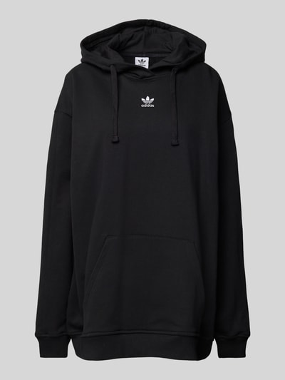 adidas Originals Oversized Hoodie mit Label-Stitching Black 1