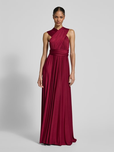 Rose Avenue Abendkleid mit V-Ausschnitt Bordeaux 1