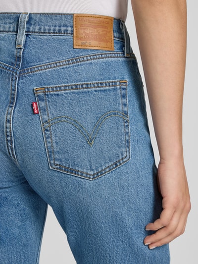 Levi's® 300 Straight Fit Jeans im Used-Look Modell '501 CURVE LUCID DREAM' Hellblau 3