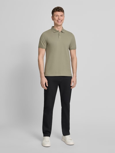 s.Oliver RED LABEL regular fit poloshirt van puur katoen Lindegroen - 1