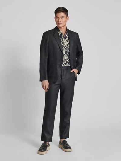 SELECTED HOMME Slim Fit Anzughose mit Knopf- und Reißverschluss Modell 'KONTOS' Black 1
