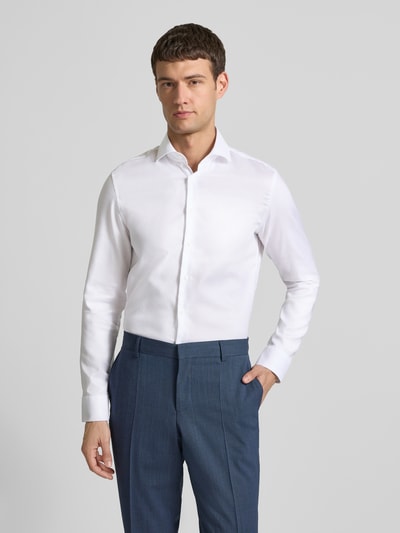 SEIDENSTICKER Slim Fit Business-Hemd mit Kentkragen Weiss 4