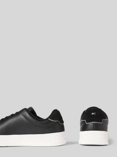 Tommy Hilfiger Low Top Sneaker aus Leder-Mix Black 2