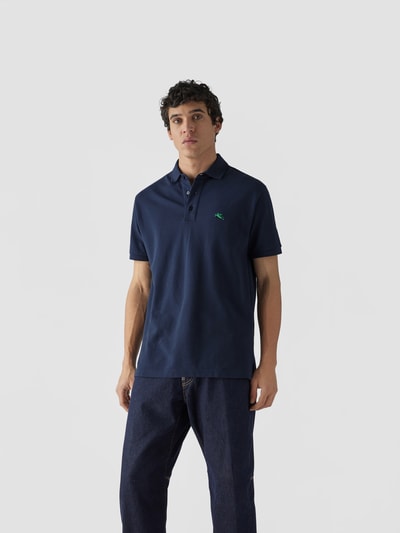 Etro Poloshirt mit Label-Stitching Blau 4