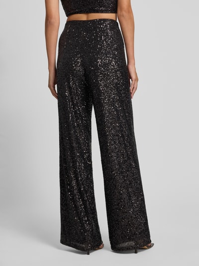 Jake*s Cocktail Wide fit cocktailbroek met all-over pailletten Zwart - 5