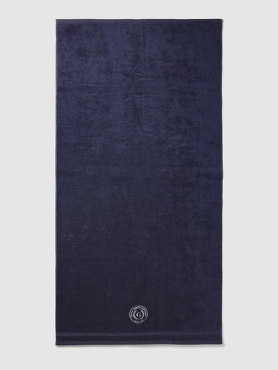 Gant Handdoek met labelstitching Marineblauw - 2