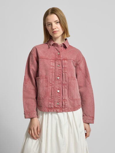 ba&sh Jeansjacke mit aufgesetzten Taschen Modell 'RUNO' Rose 4