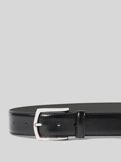 BOSS Ledergürtel mit Logo-Schliesse Black 2