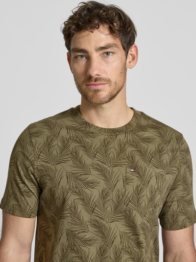 Tommy Hilfiger Regular Fit T-Shirt aus reiner Baumwolle Oliv 3