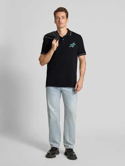 PAUL SMITH Poloshirt mit Label-Stitching Black 1