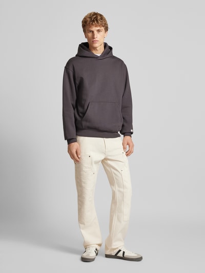 EIGHTYFIVE Straight fit jeans met logomotief Offwhite - 1