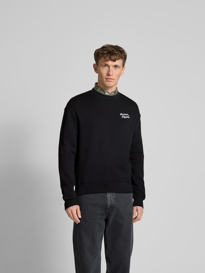 MAISON KITSUNÉ Oversized Sweatshirt aus Baumwolle Black 4