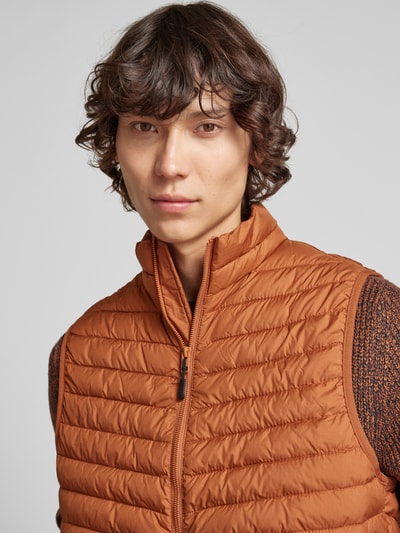 Jack & Jones Bodywarmer met opstaande kraag, model 'STATE' Roestrood - 3