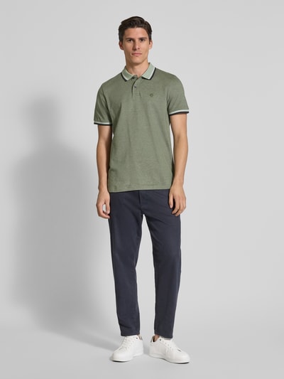 MCNEAL Poloshirt mit Label-Stitching Khaki 1