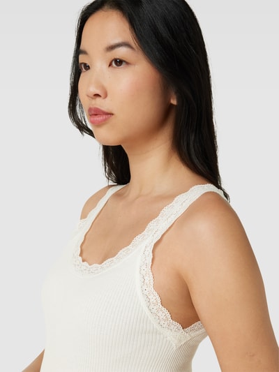 Soyaconcept Top met kant, model 'Sarona' Offwhite - 3