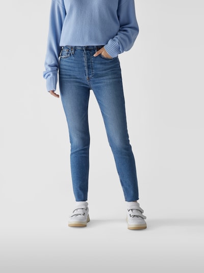 RE/DONE Skinny Fit Jeans mit Brand-Detail Jeansblau 4