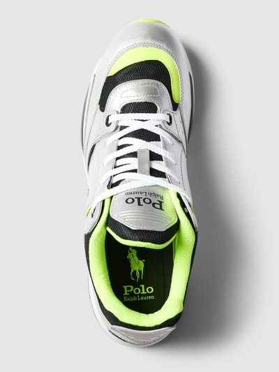 Polo Ralph Lauren Sneakers met labeldetail, model 'TRACKSTR' Zilver - 3