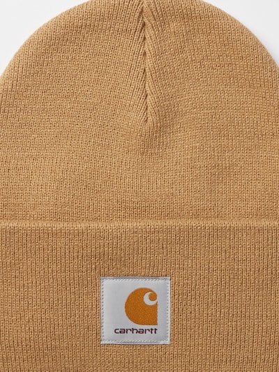 Carhartt Work In Progress Czapka beanie z naszywką z logo model ‘ACRYLIC WATCH HAT’ Beżowy 1