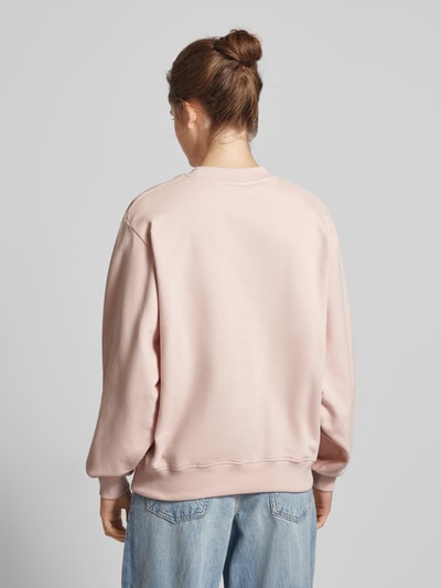 Calvin Klein Jeans Sweatshirt met labeldetail, model 'CHENILLE' Lichtroze - 5