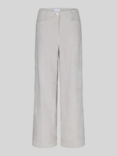 MAC Wide Leg Cordhose mit Gürtelschlaufen Modell 'Palazzo' Offwhite 2