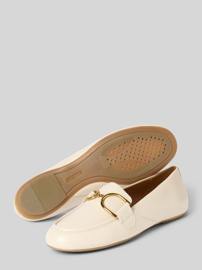 Geox Loafer aus echtem Leder Modell 'PALMARIA' Offwhite 4