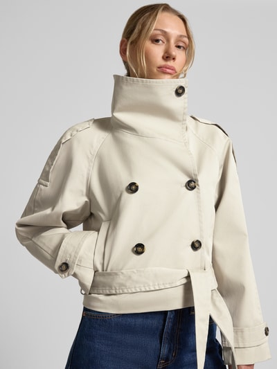 MANGO Regular Fit Jacke aus Baumwoll-Mix Modell 'Lipa' Beige 3