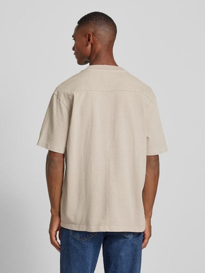 GABBA T-Shirt mit Label-Stitching Modell 'NIGEL WEX' Offwhite 5