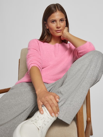 Rich & Royal Gebreide pullover met ribboorden Roze - 3