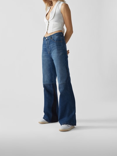 Victoria Beckham Wide Leg Jeans Blau 4