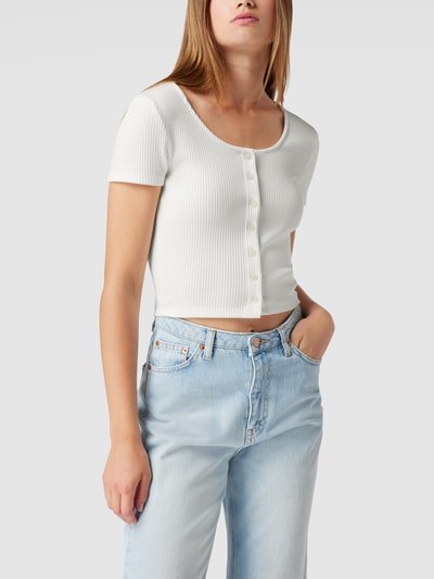 Levi's® T-Shirt in Ripp-Optik Modell 'SS RACH TOP SUGAR SWIZZLE' Offwhite 4