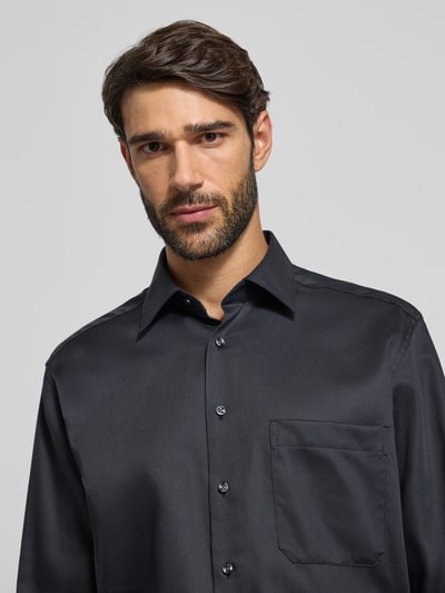 ETERNA Comfort Fit Businesshemd mit Knopfleiste Anthrazit 3