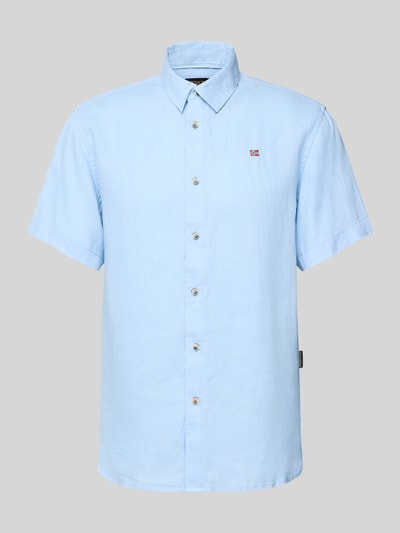 Napapijri Koszula casualowa z listwą guzikową Błękitny 2
