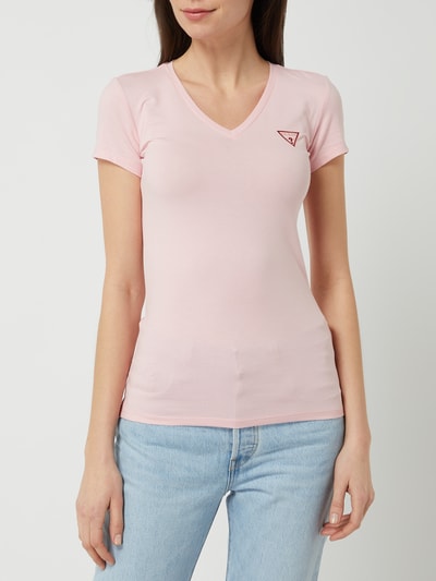 Guess T-Shirt mit Logo Pink 4