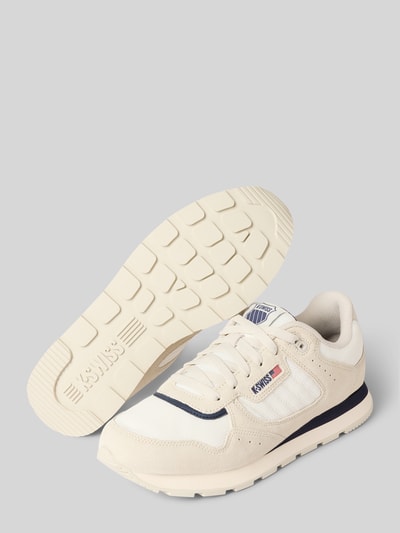 K-SWISS Ledersneaker mit Label-Stitching Modell 'Vista Runner' Weiss 4