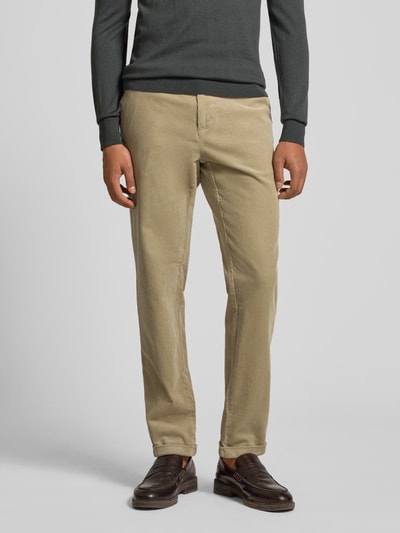 Matinique Corduroy broek met achterzakken, model 'MAliam' Beige - 4