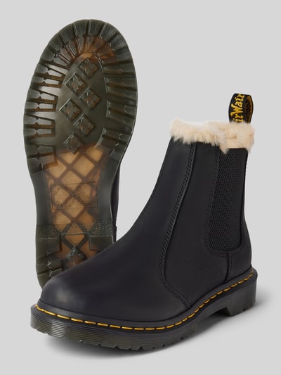 Dr. Martens Chelsea boots van leer met binnenvoering, model 'Leonore' Zwart - 4