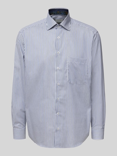 ETERNA Comfort Fit Businesshemd mit Knopfleiste Marine 2