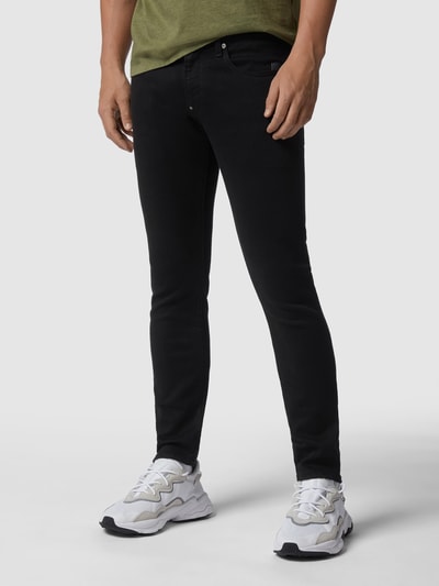 G-Star Raw Skinny fit jeans met labelpatch  Zwart - 4