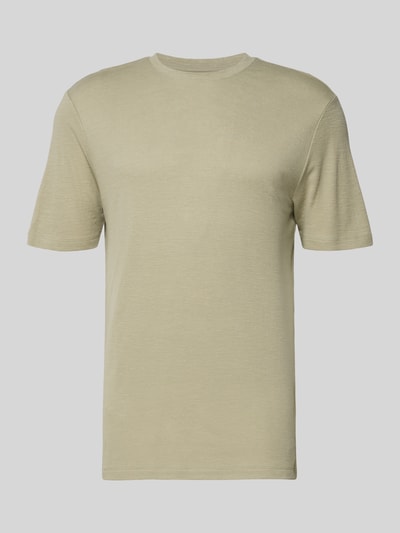Productfoto, Regular Fit T-Shirt uit lyocell-linnenmix model 'DULEROSTEE' van HUGO in effen look met ronde hals, korte mouwen.