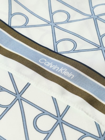 Productfoto, Tuch aus Viskose-Modal-Mix Modell 'EMBLEM AOP' van CK Calvin Klein, meerkleurig all-over motief, labelopschrift, popeline, mix van viscose en modal