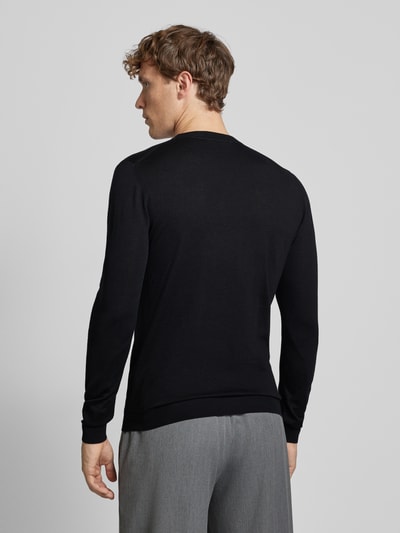 Roy Robson Gebreide pullover met ronde hals Zwart - 5