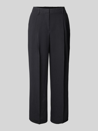 Someday Bootcut Fit Stoffhose aus Viskose-Leinen-Mix Modell 'Celino' Black 2