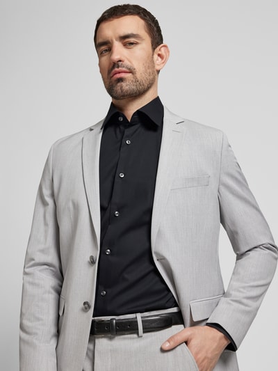 BOSS Slim Fit Businesshemd aus Popeline mit Stretch-Anteil Black 3