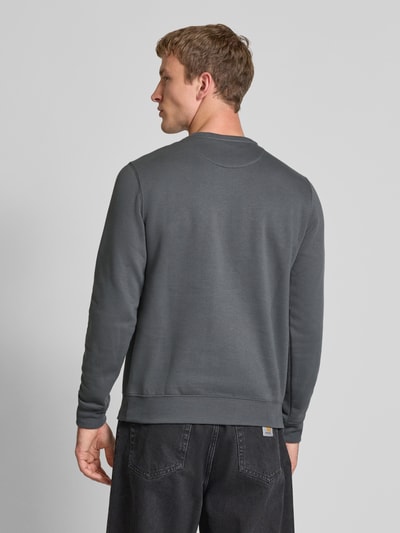 Blend Sweatshirt mit Rundhalsausschnitt und Logo Anthrazit 5
