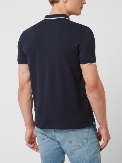 JOOP! Jeans Poloshirt van piqué, model 'Agnello' Marineblauw - 5